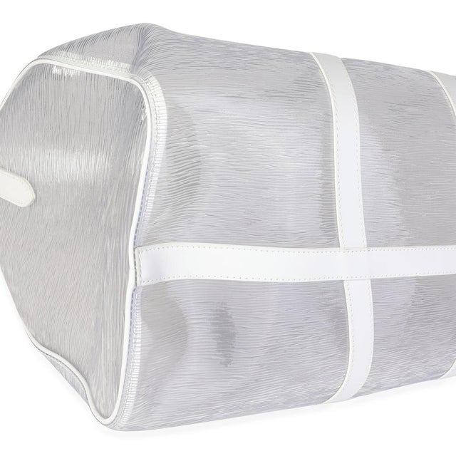 Clear Epi PVC Wavy Keepall Bandoulière 50 For Sale In New York - Image 6 of 7
