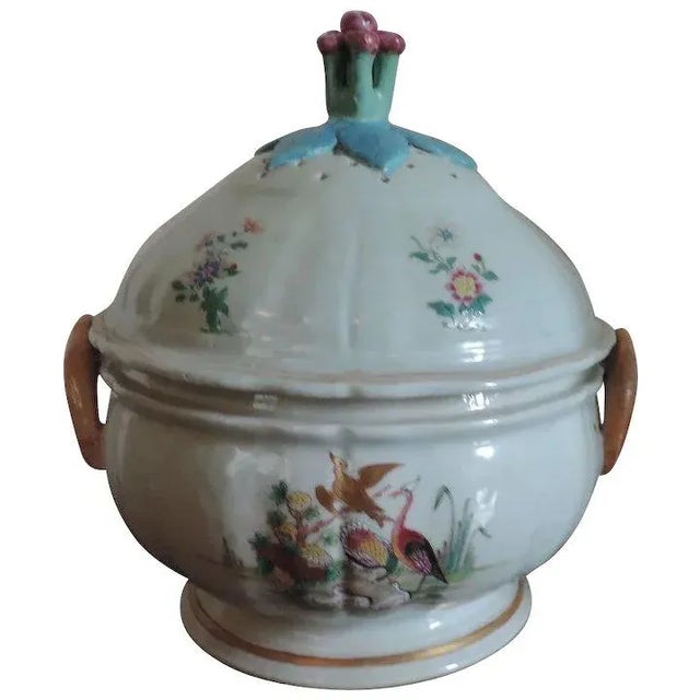 18th Century Chinese Export Porcelain Famille Rose Tureen & Cover For Sale - Image 11 of 11