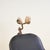 Vintage Metal Barber Stool, 1950s For Sale - Image 3 of 10