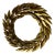 Restoration Hardware Brass Laurel Leaf Wreath, Medium For Sale