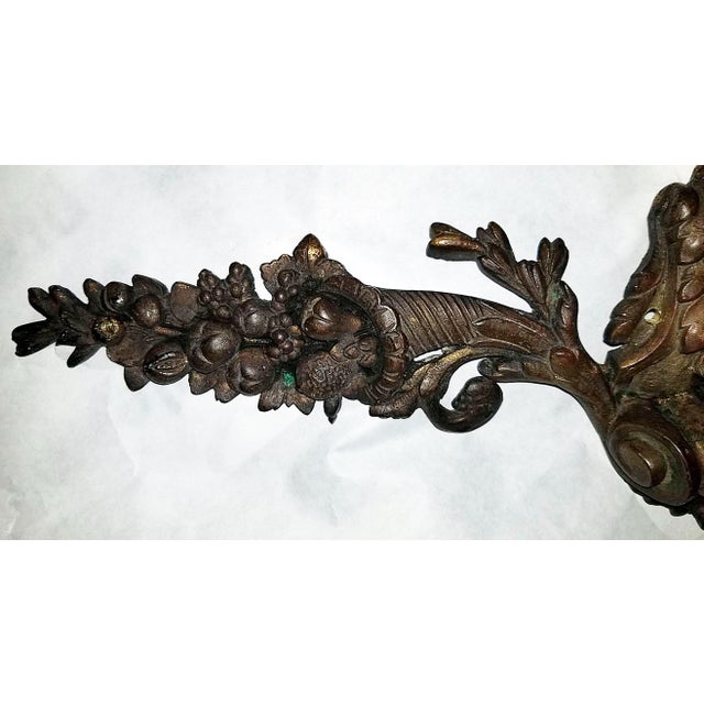 Large 19c French Bronze Dore' Decorative Mount For Sale - Image 4 of 6