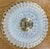 Vintage French Ceiling Lamp in Cut Glass For Sale - Image 10 of 13