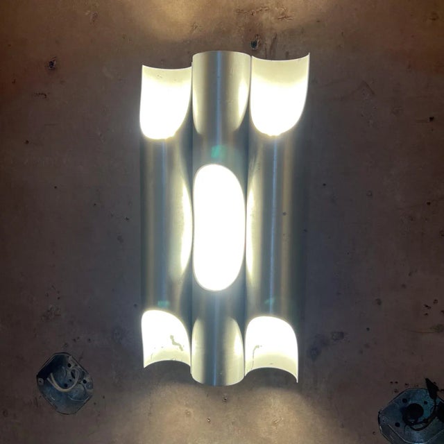 Metal 1960s Fuga Metal Tubular Wall Sconce Maija Liisa Komulainen Raak Amsterdam For Sale - Image 7 of 7