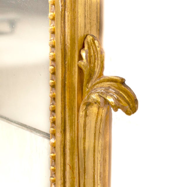 19th Century French Louis XVI Style Giltwood Pareclose Mirror With Original Mercury Glass For Sale - Image 14 of 15