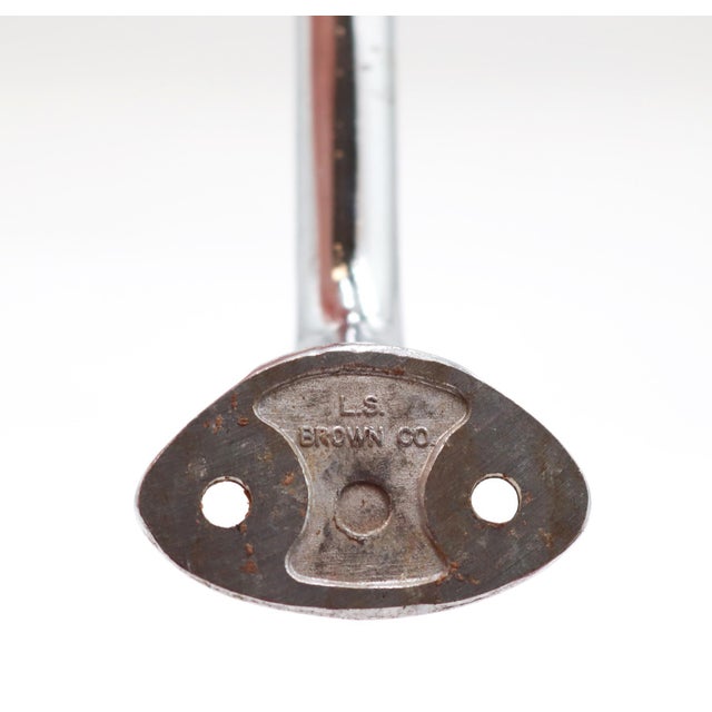 Late 20th Century Vintage 6 In. Chrome Plated Brass Drawer Cabinet Pull For Sale - Image 5 of 6