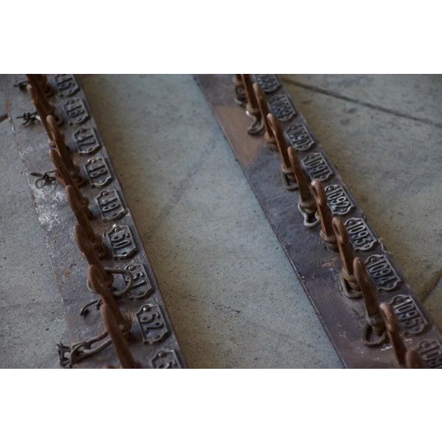 Antique Cast Iron Racks, 1900s, Set of 2 For Sale - Image 5 of 6