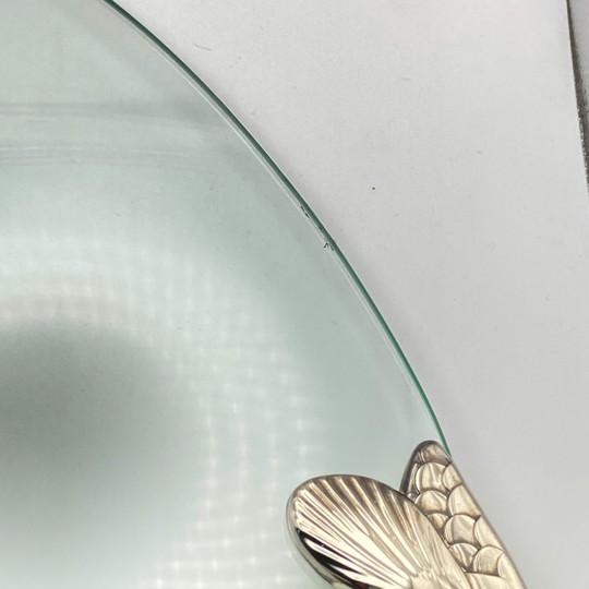 Vintage BMF/ Fritz Nagel Style Glass and Metal Fish Platter For Sale - Image 16 of 18