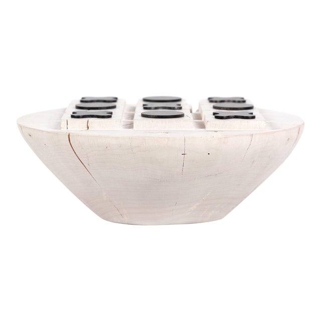 Four Hands Tic Tac Toe - Speckled Grey For Sale