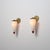 Mid-Century Modern Large Italian Wall Sconces in Brass, Red Metal and Opaline Glass, 1950s, Set of 2 For Sale - Image 3 of 15