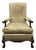 Antique 19th Century English Chippendale Open Arm Host Chair For Sale