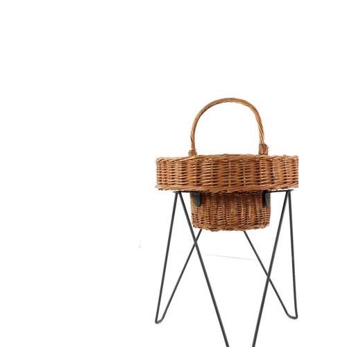Vintage Wicker Plant Stand For Sale - Image 12 of 14