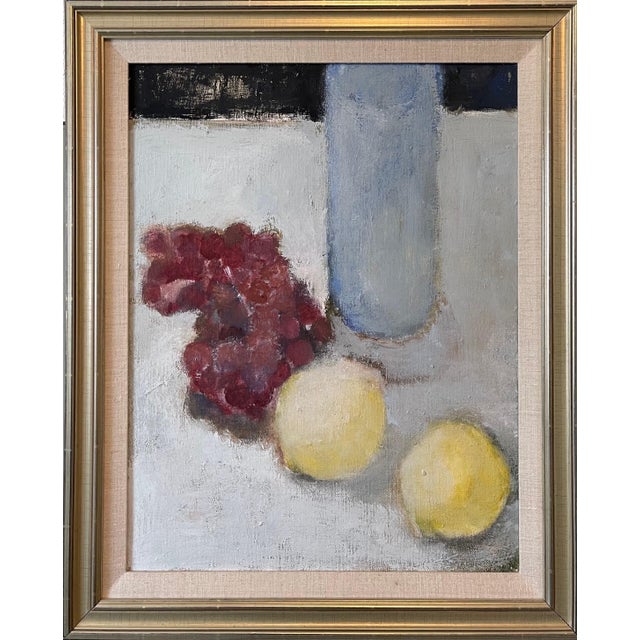 Textile Betsy Podlach, Fruit Still Life Oil Painting Betsy Podlach American Post Feminist Modernist Art For Sale - Image 7 of 11