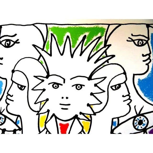 Original Lithograph by Jean Cocteau Title: Profil Signed in the plate Dimensions: 33 x 46 cm Edition: 200 Luxury print...