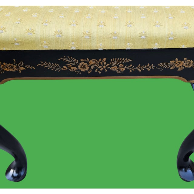 Brown Pair of Vintage Drexel Chinoiserie Queen Anne Style Armchairs For Sale - Image 8 of 12