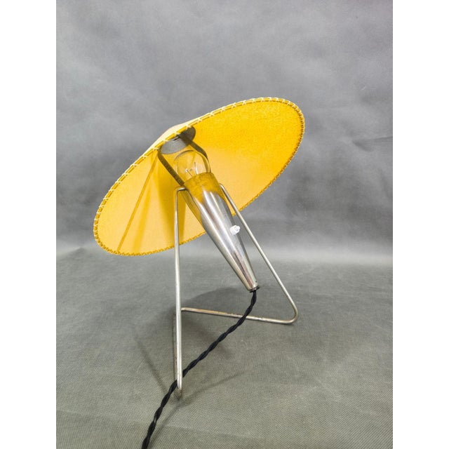 Mid-Century Modern Table Lamp in Chrome and Paper by Helena Frantova, 1960s For Sale - Image 6 of 14