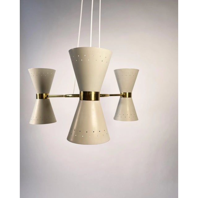Scandinavian Chandelier by Alf Svensson for Bergboms, 1950s. For Sale - Image 6 of 13