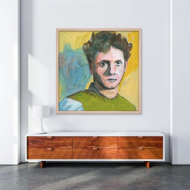 DESCRIPTION: Dylan Thomas by Valerie Suter, Framed Art Print Frame: Thin Maple Ode to Authors, by Valerie Suter, is a...