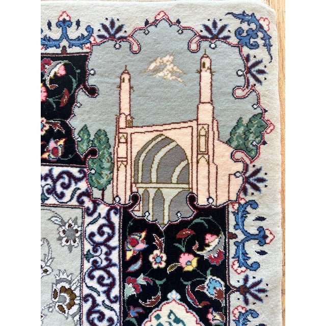 Mid-20thCentury Tabriz Pictorial Rug A Celebration of Love Poetry & Courtly Life For Sale - Image 14 of 17
