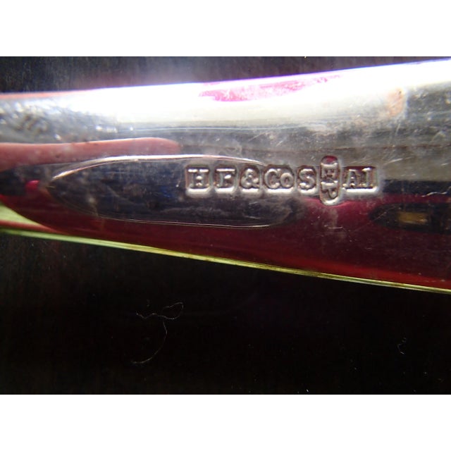 19th Century Oak Table and Cutlery Set from Harrison Fisher & Company, in Very Good conditions. Designed 1890 to 1919 This...