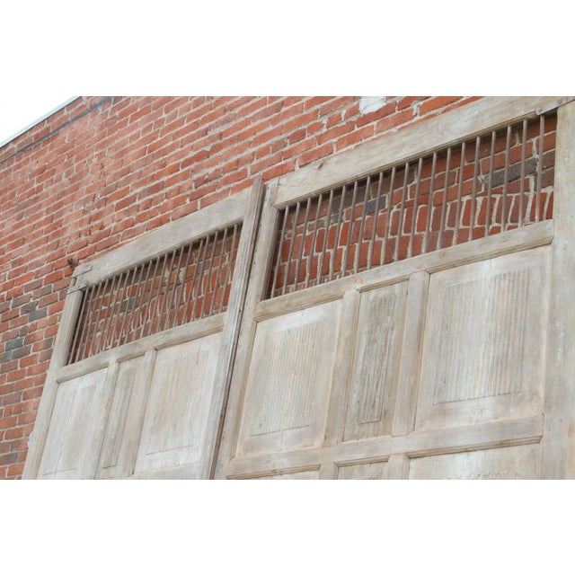 Pair of Antique Indo-French Monumental Doors For Sale In Los Angeles - Image 6 of 12