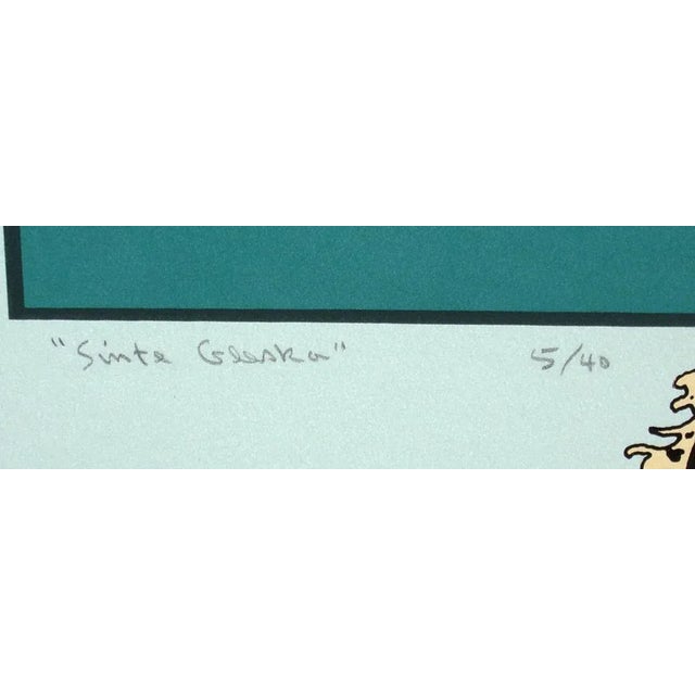 Ward Churchill "Sinte Gleska" Hand Signed Fine Art Serigraph 1983 5/40 For Sale - Image 4 of 6