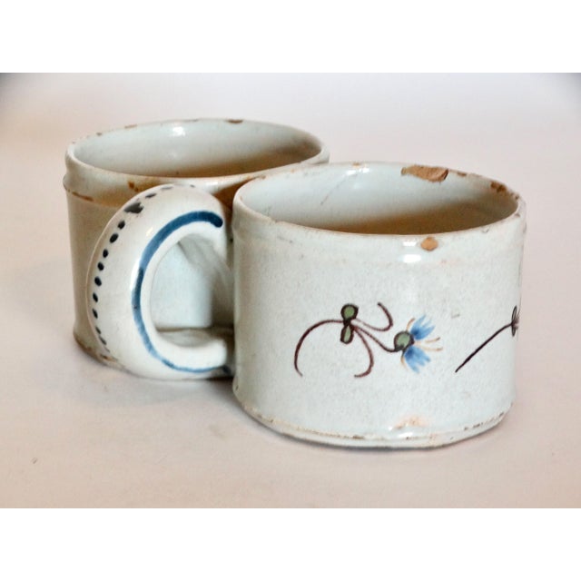 Late 18th Century Antique Delft Faience Presentier Double Dish For Sale - Image 5 of 8