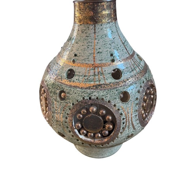 Studio Pottery Ceramic Lamp by Georges Pelletier, 1970s For Sale - Image 4 of 7