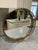 2020s Large 18" Round Heavy Mirrored Tray W/Gold Gallery Edge - For Serving, Vanity or Ottoman - Palm Beach Regency, Grandmillennial, Modern Luxe - See Pics For Sale - Image 5 of 8