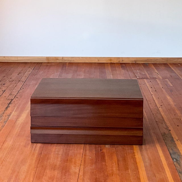 Brown Mid Century Two Piece Stacking Dresser For Sale - Image 8 of 18