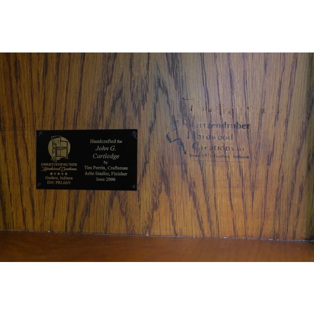 Swartzendruber Frank Lloyd Wright Inspired Oak Bookcase For Sale - Image 18 of 18