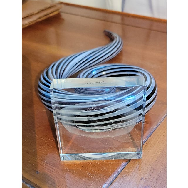 Murano Vintage Murano Style Glass Glassware Swirl Sculpture Figurine For Sale - Image 4 of 7