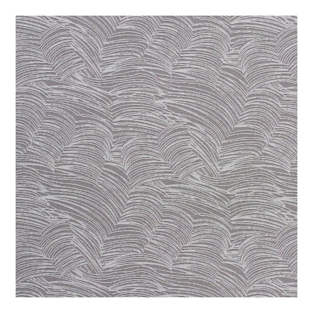 Sample - Schumacher Jete Wallpaper in Grisaille For Sale