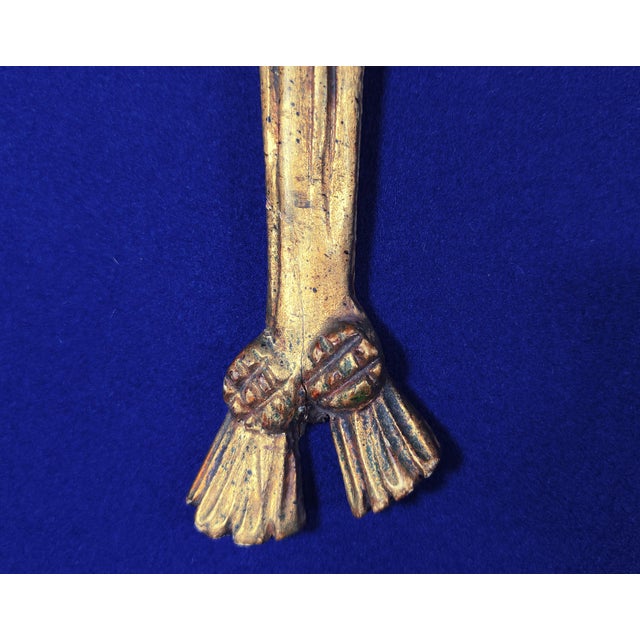 Large Italian Florentine Gold Gilt Wall Candleholder, 1950s For Sale - Image 3 of 8