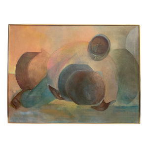 1970s Original Figurative Painting - Chicanx Artist Frank Martinez; Acrylic on Canvas