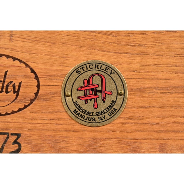 Stickley Harvey Ellis Collection Mission Arts & Crafts Inlaid Oak Jewelry Box For Sale - Image 13 of 15