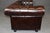 English English Remington Brown Custom Made Leather Tufted Chesterfield Sofa 7ft For Sale - Image 3 of 11