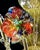 Contemporary Contemporary Lively Transparent and Gold Floral Chandelier in Murano Glass For Sale - Image 3 of 7