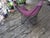 Mid-Century Modern Mid-Century Modern Hardoy Style Welded Solid Wrought Iron BKF Butterfly Chair With Purple Canvas Seat For Sale - Image 3 of 15