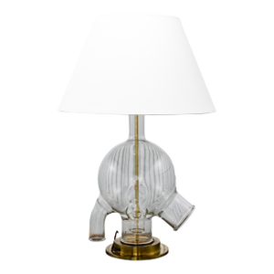 1950s Vintage Lab Glass Table Lamp