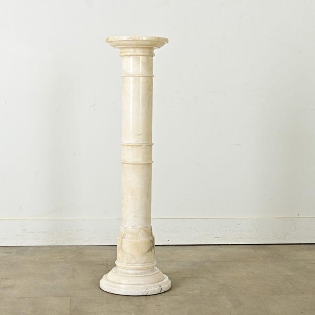 French Early 20th Century Alabaster Column For Sale - Image 11 of 11