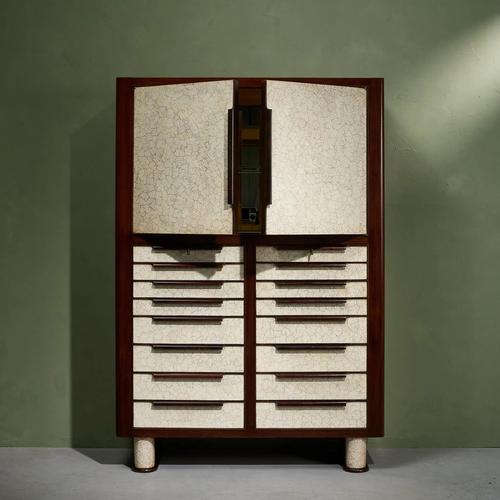 Large Eggshell Cabinet by Aldo Tura, Italy, 1940s For Sale - Image 3 of 13