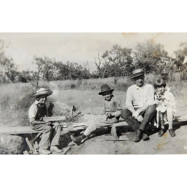 Early 19th Century Vintage 1920's Snapshot Photograph Sign for Leanna's Place Cafe For Sale - Image 5 of 5