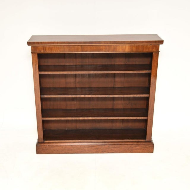 Antique Victorian Open Bookcase, 1880s For Sale - Image 4 of 13