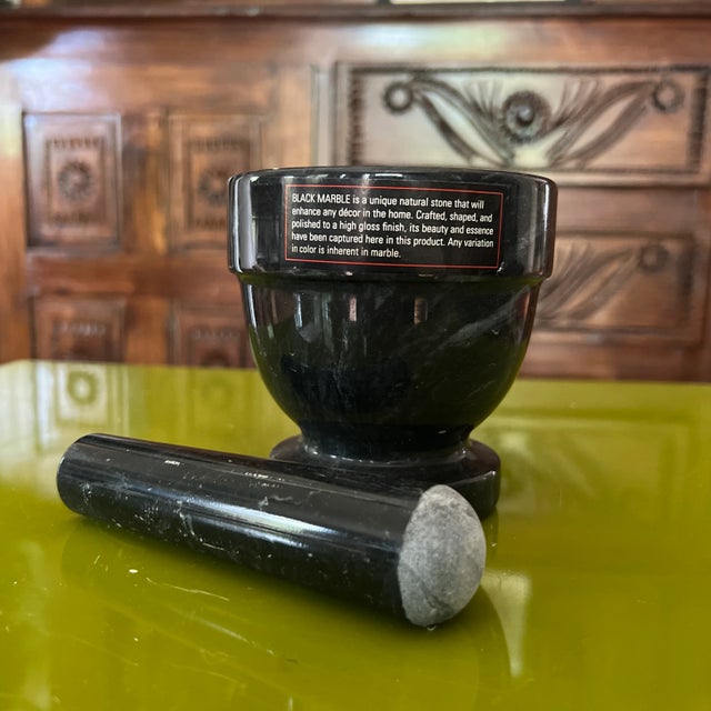 Mid-Century Modern 1970s Mortar and Pestle For Sale - Image 3 of 5