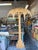 Magnificent, very large, hand-carved vintage wood palm tree floor/wall lamp. Two bulbs are hidden behind the fronds,...
