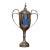 Large Vintage Silver Plate Trophy Urn With Lid, Sculptural Decorative Object For Sale