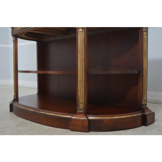 1990s Century Neoclassical Mahogany Open Base Server For Sale - Image 5 of 12
