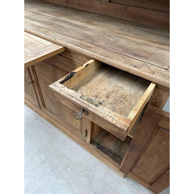 Large Country Style Oak Cabinet For Sale - Image 9 of 17
