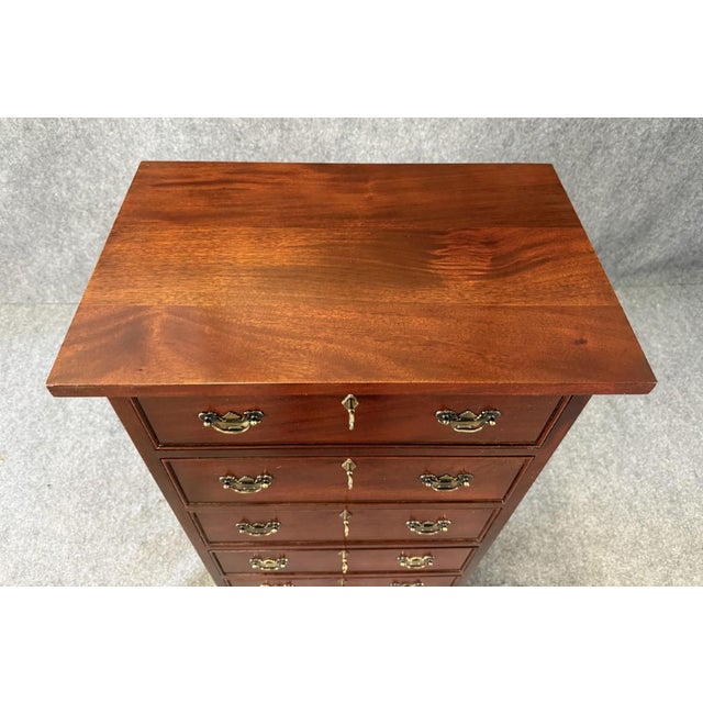 Wood Vintage Craftique 7-Drawer Lingerie Chest For Sale - Image 7 of 12