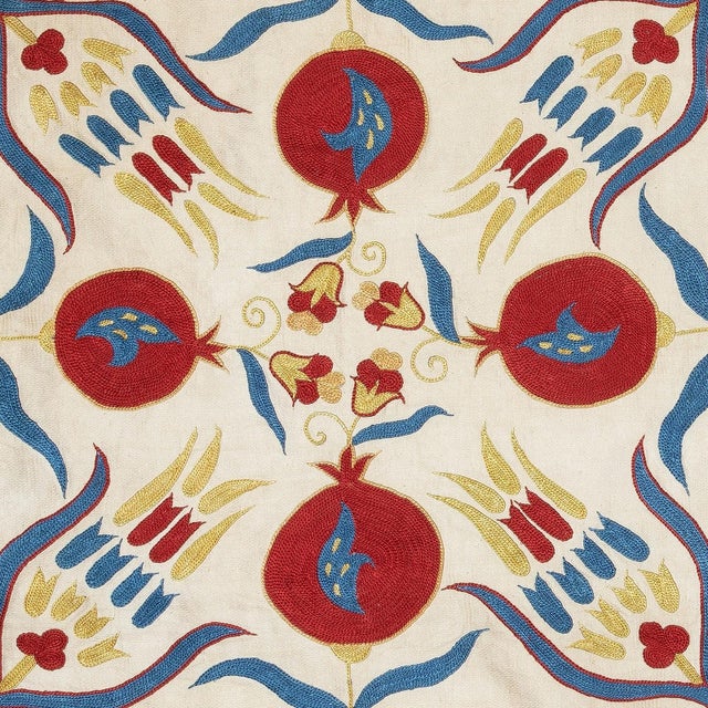 New Hand-Embroidered 100% Silk Cushion Cover – Authentic Uzbek Textile Art Elevate your home décor with this exquisite...